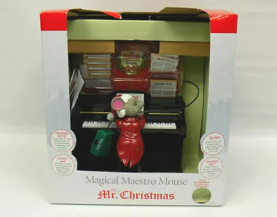 2013 Mr. Christmas Magical Maestro Mouse MISSING TWO SONG SHEETS TESTED WORKS • $54.99