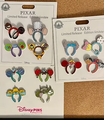 BN Disney Mickey Minnie Ears Pixar Pin U Choose Pin Or Set LR Ariel UP Russell • $16.97