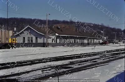 Original Slide Milwaukee Road  Savanna IL Station Feb 1978 • $5