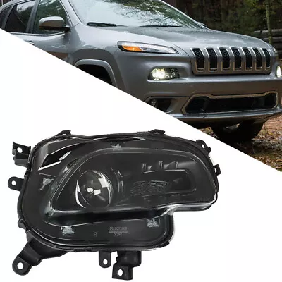 Halogen Type Projector Black Headlight Right Side For 2014-2018 Jeep Cherokee • $66.84