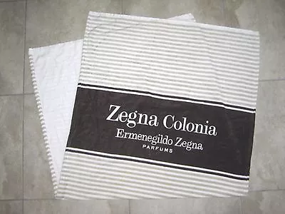 Rare Ermenegildo Zegna Colonia PARFUM Perfume Cologne White Beach Bath Towel  • $55.55