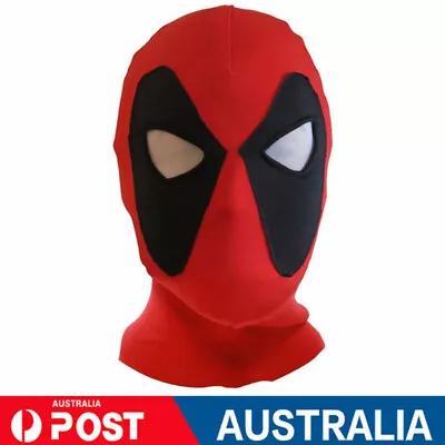 Deadpool Mask X-men Marvel Halloween Movie Party Dressup Cosplay Head Accessory • $9.54