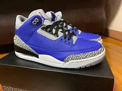$379 • Buy Nike Air Jordan 3 Iii Royal Cement Shoes Size Us 9-11 White Black Unc True Blue