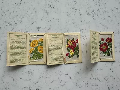Kensitas Silk Flowers Cigarette Cards X 3 Small Size • £3