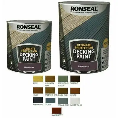 Ronseal ULTIMATE Decking Paint - Revive - Rescue Protect Deck Wood • £33.95