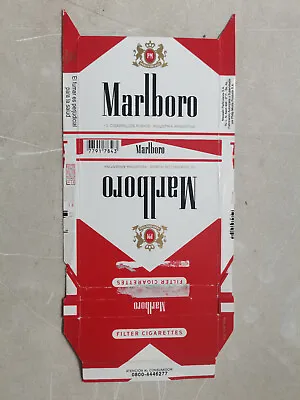 Opened Empty Cigarette Hard Pack--84 Mm-Argentina-Marlboro-10 Cigarettes • $2