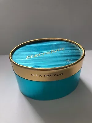 Vintage Max Factor Electrique Set Of Talc/Dusting Powder Unused  60’s Boudoir • £5