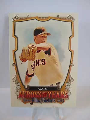 2013 Allen & Ginter Across The Years Matt Cain #ATY-MCN Baseball Card • $1