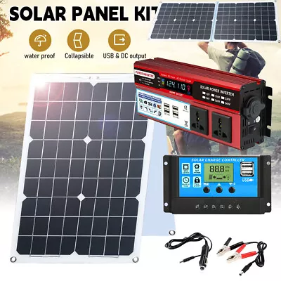 4000W Complete Solar Panel Kit Solar Power Generator 100A Home Off-Grid System • $18.99