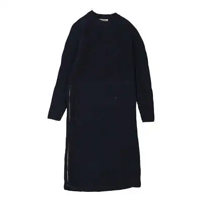 Lacoste Maxi Jumper Dress - Small Navy Virgin Wool • £41.99