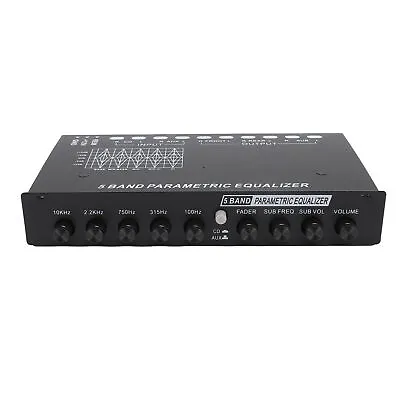 Car Amplifier Graphic Equalizer Adjustable Metal Chassis 5 Band Car Sound • £27.17