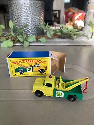 Vintage Matchbox #13 BP Dodge Wreck Truck Boxed Mint • $24