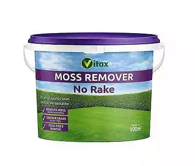 Vitax Moss Remover Fertiliser Lawn Food 100m2 - Promotes Healthy Lawn Growth • £24.99