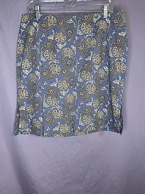 Venezia Jeans Co Pre Owned Stretch Skirt Paisley Size 16 Length 22  #614 • $9