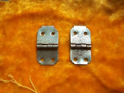 Vintage 1960s Gibson Nickel Plate Guitar Case Hinges- 2 (Two) • $20