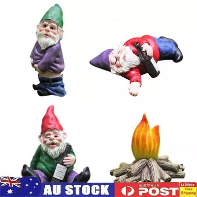 Outdoor Miniature Elf Ornaments Garden Fairy Micro Landscape Dwarf Gnome Statue • $7.29