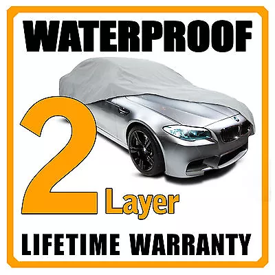 2 Layer Car Cover Breathable Waterproof Layers Outdoor Indoor Fleece Lining Fib1 • $34.95