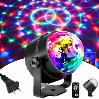 RGB Strobe LED Disco Party Lights DJ Dance Ball Light Sound Activated KTV Lamp • $5.99