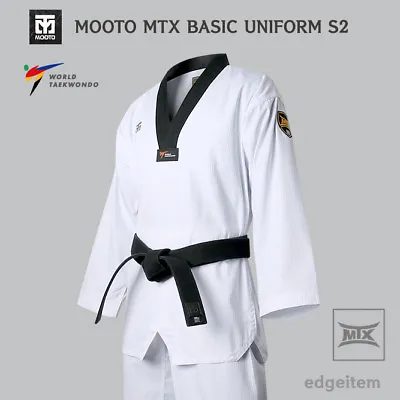 MOOTO MTX S2 Basic Uniform Tae Kwon Do TKD Taekwondo WT Dan Dobok • $56.10