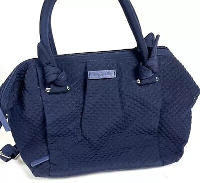 Vera Bradley Hadley Satchel Classic Navy Microfiber • $31.19