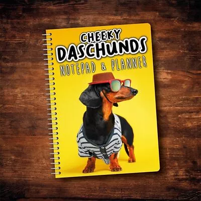 Time Planning 2024 Cheeky Dachshunds Calendar Paper Hanging Calendar  Wall • £13.25