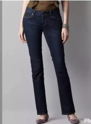 Anthropologie J Brand Sz 27 Cigarette Leg Women's Dark Denim Jeans • $34.50