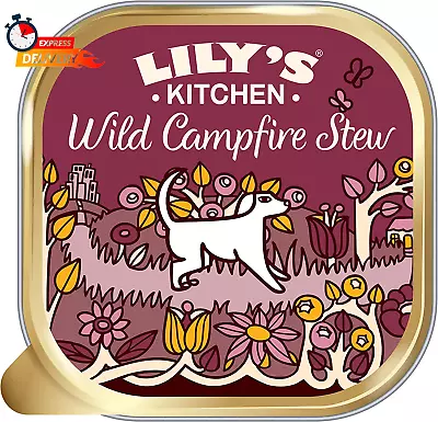 Wild Campfire Stew - Complete Natural Adult Dog Food Wet (10 X 150G Trays) • £16.87