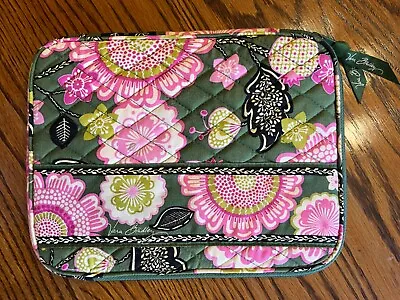 Vera Bradley Olivia PinkiPad Tablet Kindle Cover Green Pink Flora Zipper • $15