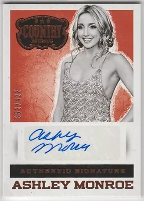 2015 Country Music Signatures #48 Ashley Monroe (Pistol Annies) #/423 043K • $29.98