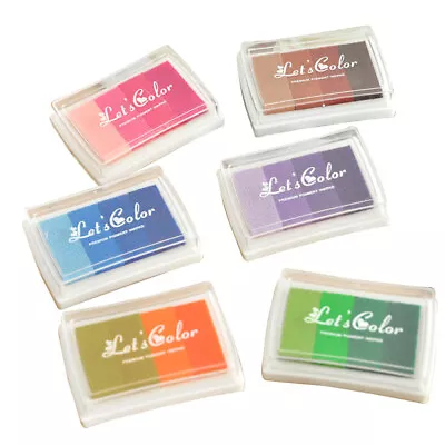 High-Quality Rainbow Ink Pad Set For Stationery And Art Supplies (6 Colors) • £9.15