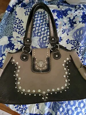 P & G Western Studded Handbag Tan/brown New • $39.95