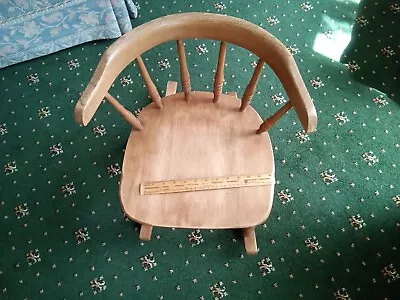 Rocking Chair Vintage In Oak For Child V Large Teddy Good Condition Reduced • £49