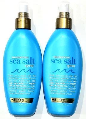 $26.99 • Buy (2 Bottles) OGX Moroccan Sea Salt Spray Kelp Argan Oil Of Morocco 6 Fl Oz