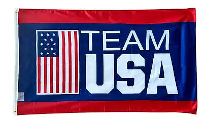 USA Olympic Team Hanging Banner Flag 3x5ft Flag Man Cave Garage Sports • $13.99