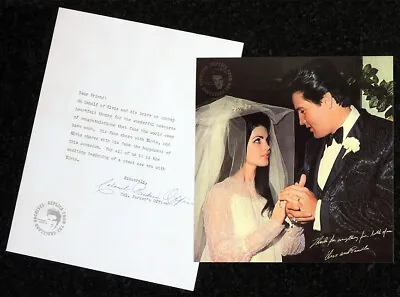 Elvis Presley Repro Job Lot Wedding Photo Marriage Letter 1 May 1967 Priscilla • $24.88
