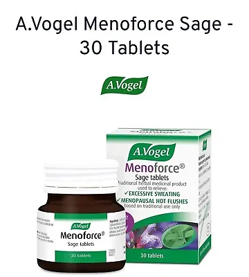 A Vogel Menoforce Sage Tablets 30 Tablets Exp 05 2025 • £13.99