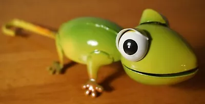 Green Chameleon Lizard Metal Garden Statue Cantina Bar Southwest Home Decor NEW • $9.95