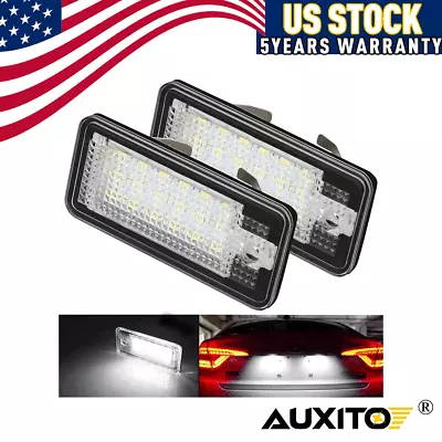 [BRIGHT WHITE] For Audi A3 A4 A5 A6 A7 Q3 Q5 Q7 LED License Plate Light Tag Lamp • $13.99