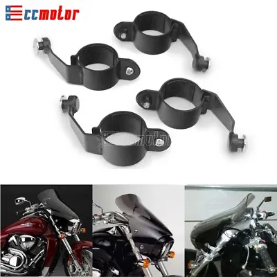 4PCS Motorcycle Windshield Mounting Clamps For Suzuki Boulevard M109R M50 M90 • $69.84