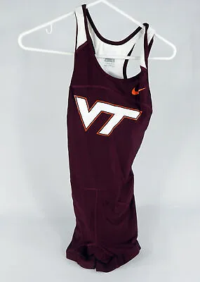 2009 Virginia Tech Hokies Game Issued Maroon Jersey Cross Country Track L 6001 • $79.99