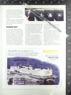 2000 ADVERTISING For Manitou Legacy Pontoon Boat 2001 2002 1999 • $12.50