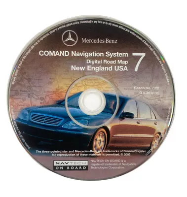 Mercedes-Benz 2002 #6 Ohio Valley USA COMMAND Navigation Road Map CD DVD Disc • $39.99