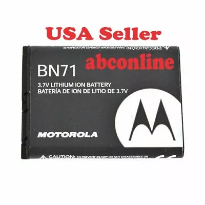 Oem Motorola Bn71 Snn5836a Battery For Barrage V860 Qa1 Karma Qa30 Quantico W845 • $5.95