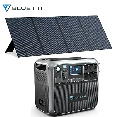 $2398 • Buy BLUETTI AC200P 2000W Portable Power Station Generator +350W Solar Panel Outdoor