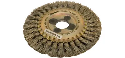 Wire Wheel Brush 5  Stainless Steel Dixbro SBS125 X 6 X 22mm  26g. Bore 22 • $24