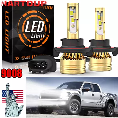 US Nartoup H13 9008 100W 15000LM LED Headlight Bulb Kit Hi/Lo Beam 6000K • $28.49