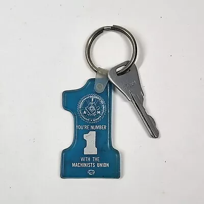 Machinists Union Keychain Vintage Keyring IAM Labor Number 1 • $14.99