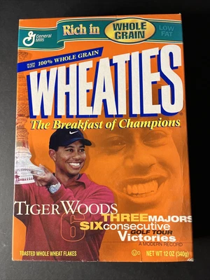 $50 • Buy Wheaties Collectible Cereal Boxes Tiger Woods