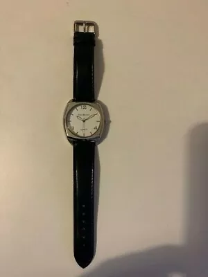 £15 • Buy Gino Milano Men's Quartz Watch, Black Leather Strap New ,Silver Coloured...