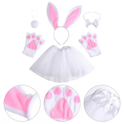  Kids Costume Easter Animal Outfit Bunny Ear Headband Rabbit • £13.38